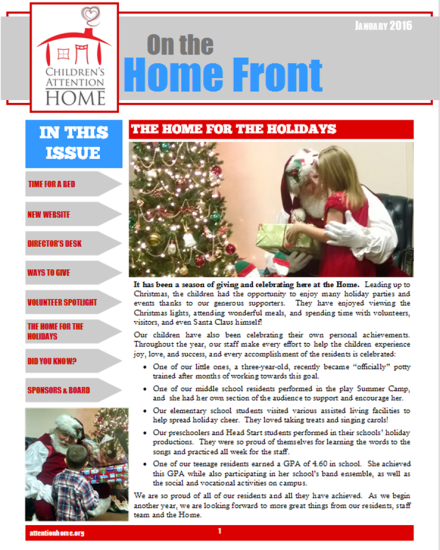 2016 January Newsletter